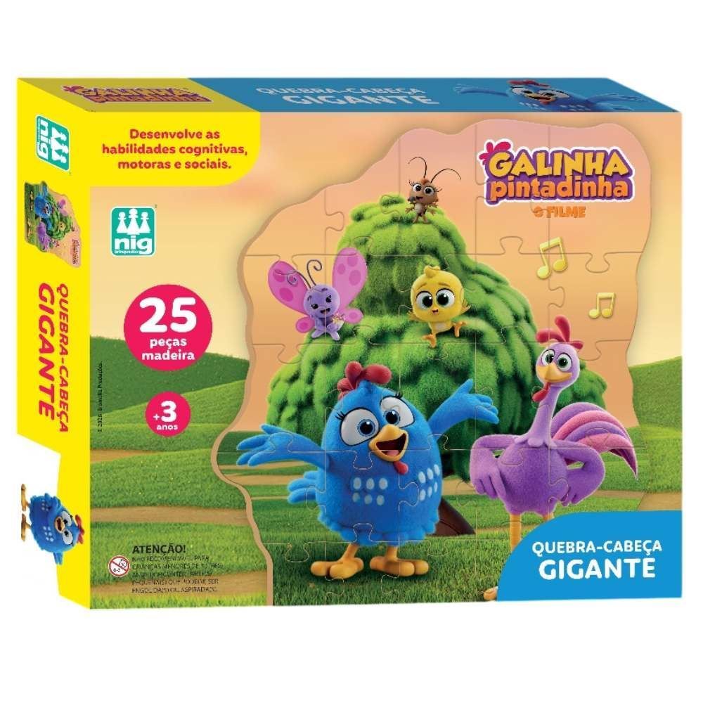 Quebra-Cabeça Gigante Galinha Pintadinha 25 Peças Nig Brinquedos