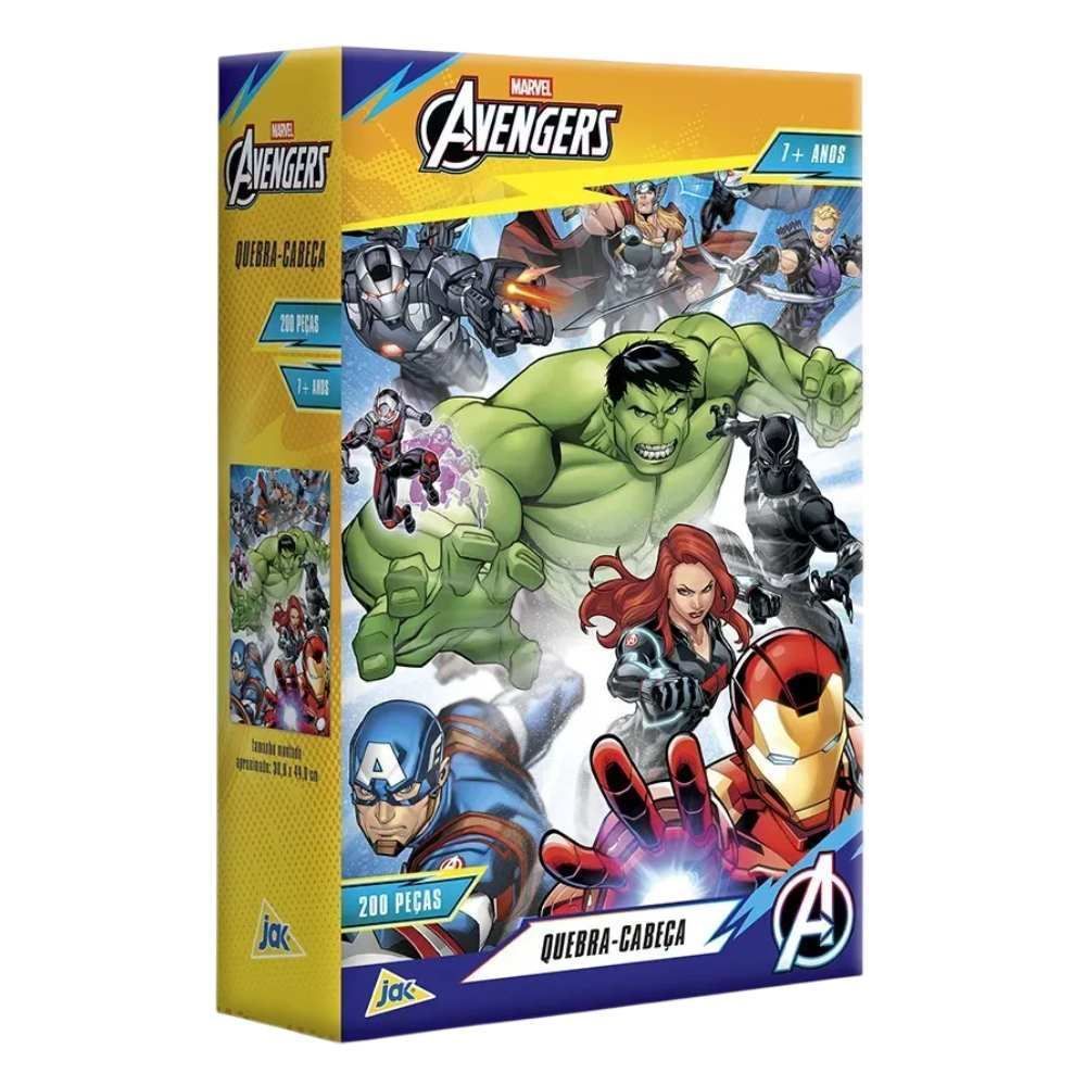 Quebra-Cabeça os Vingadores Toyster - 200 peças