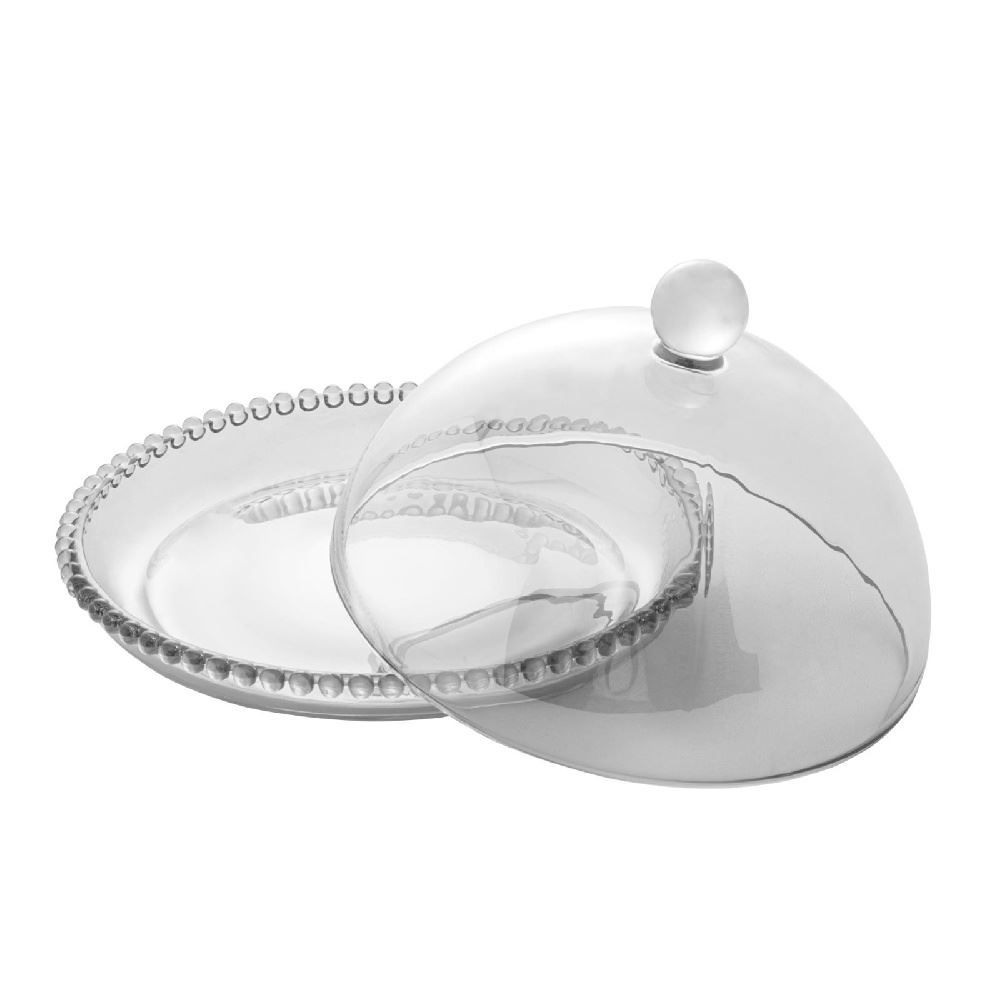 Queijeira Wolff Pearl 20Cm - Cristal
