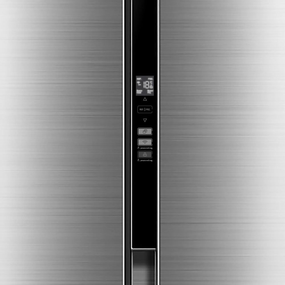 Refrigerador Geladeira Midea Side By Side Inverter Inox 442 Litros MDRS598FGA