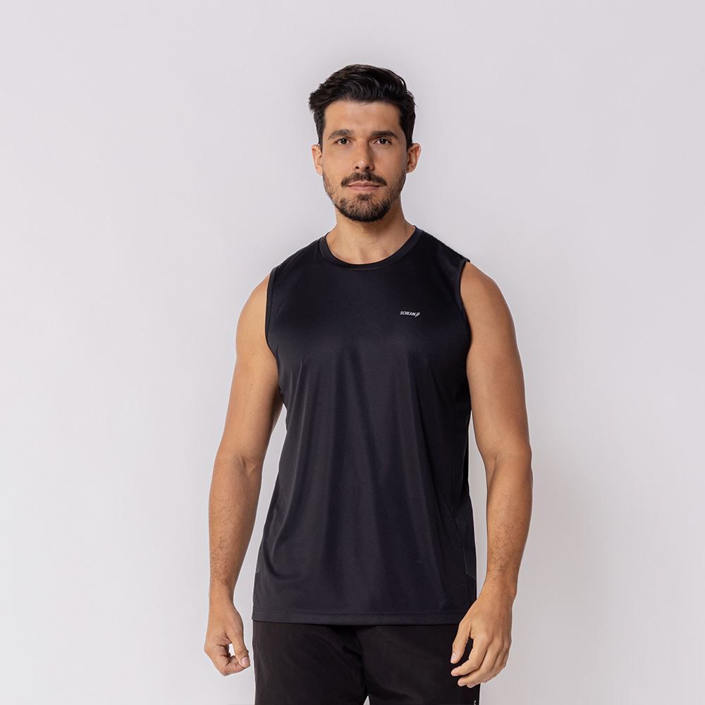 Regata Masculina Dry Fit Com Estampa Scream 