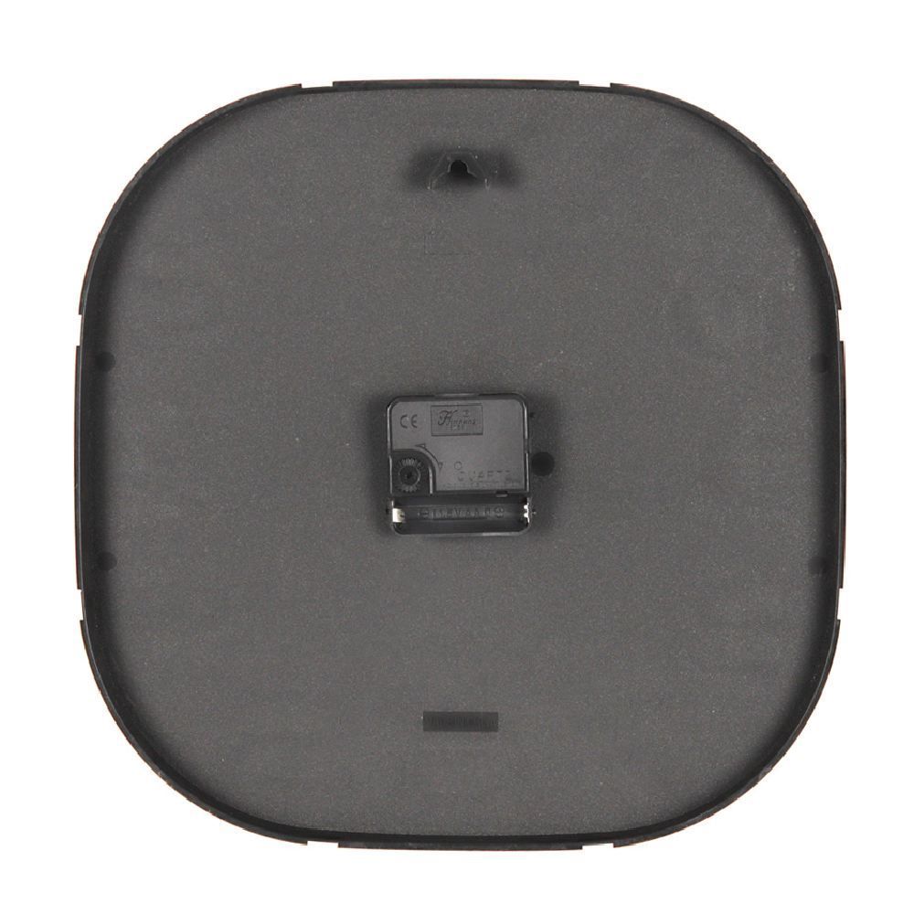 Relógio De Parede Quadrado Marrom Havan Casa 30Cm - Branco