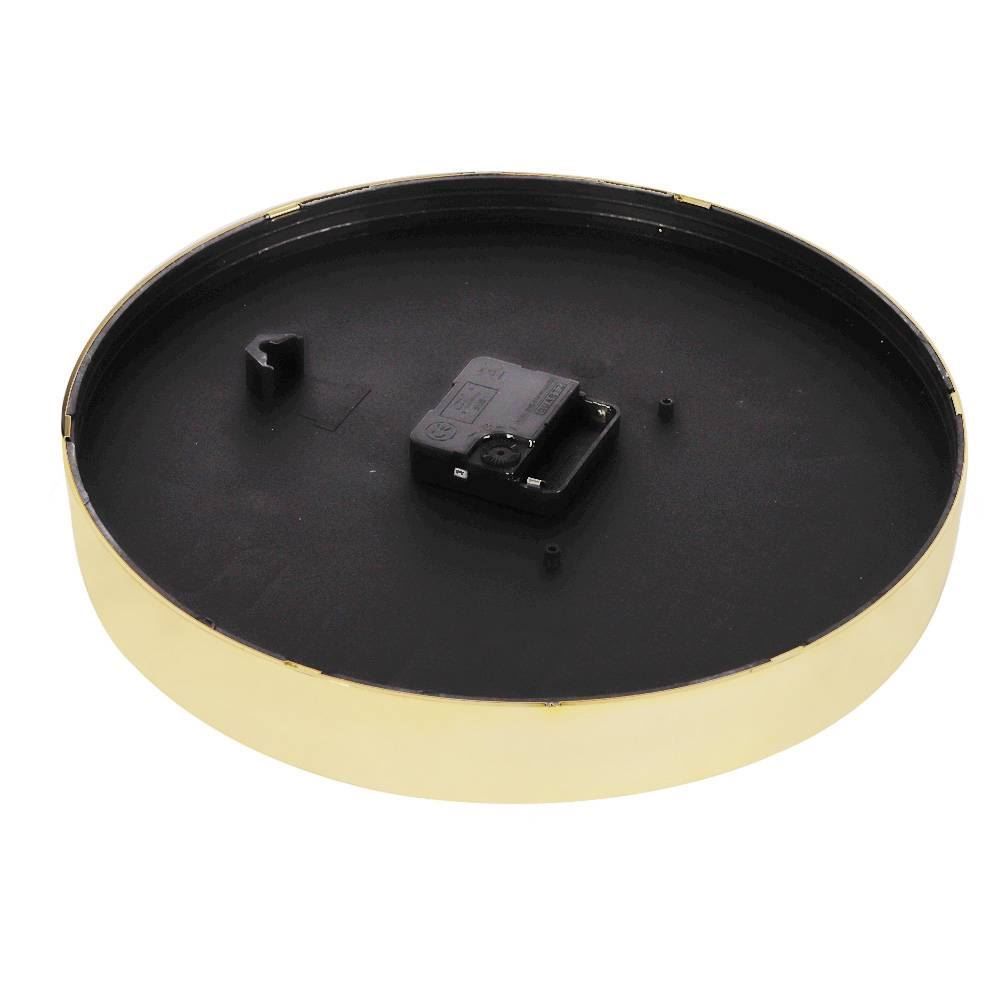 Relógio de Parede Redondo Havan Casa 30Cm - Dourado