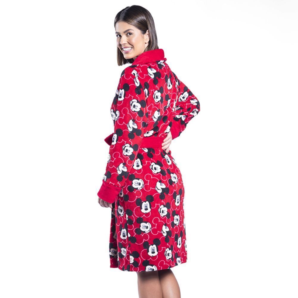 Roupão Adulto Feminino Microfibra P Disney - Mickey
