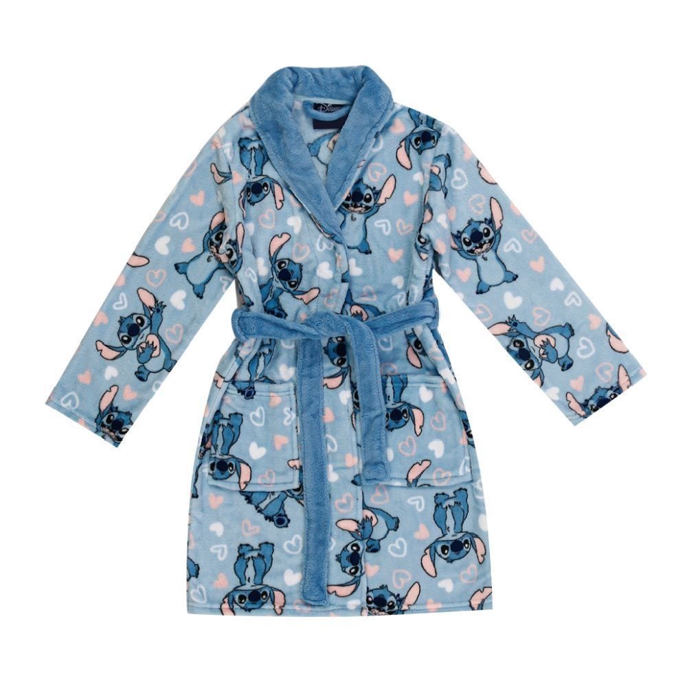 Roupão Infantil m Microfibra Disney - Stitch