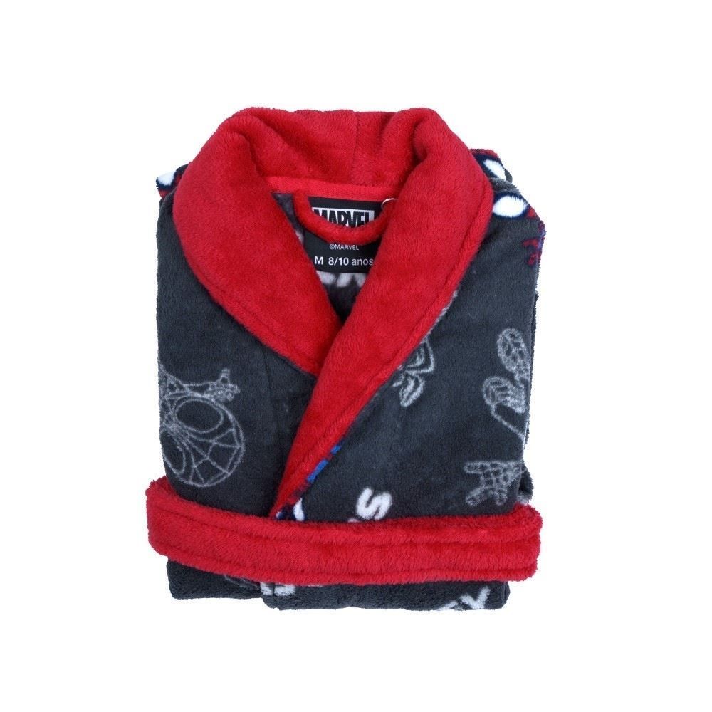 Roupão Infantil m Microfibra Disney - Spidey