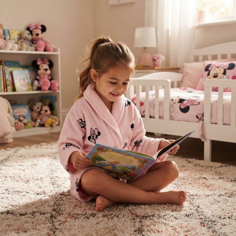 Roupão Infantil P Microfibra Disney - Minnie