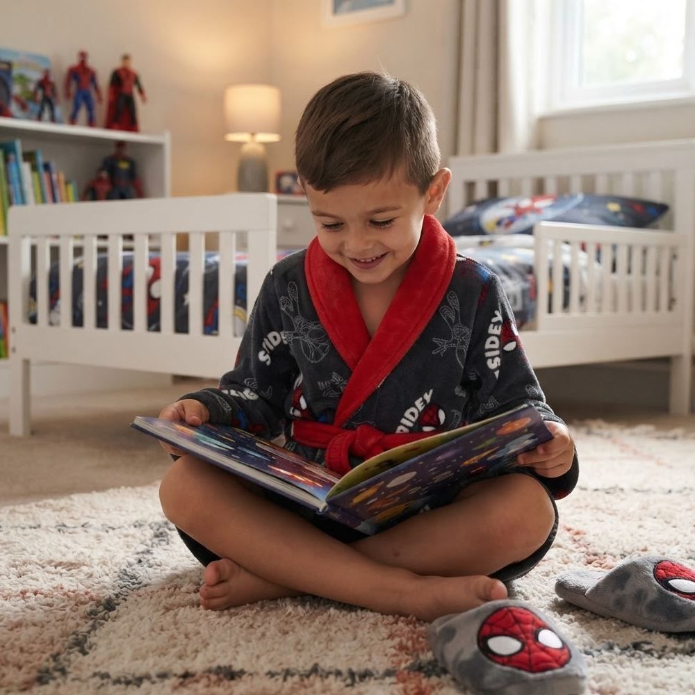 Roupão Infantil P Microfibra Disney - Spidey