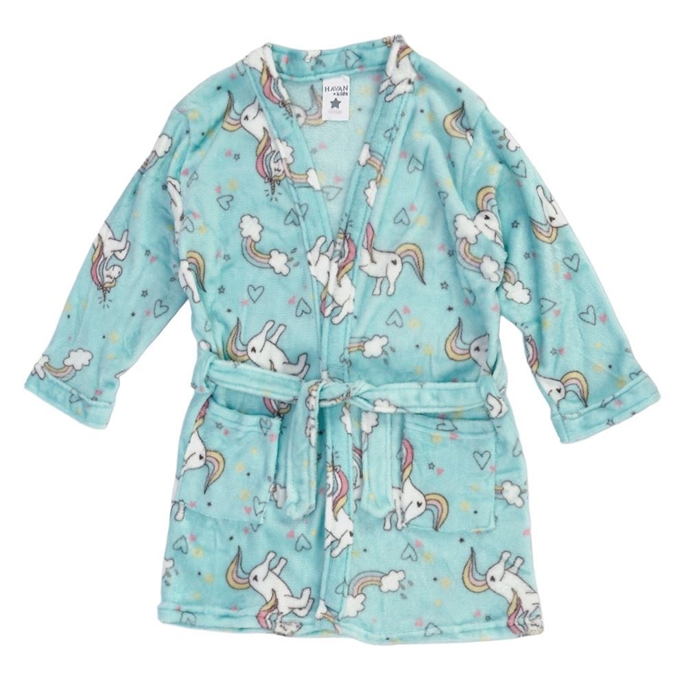 Roupão Infantil P Microfibra Lumini Havan Kids - Unicórnio