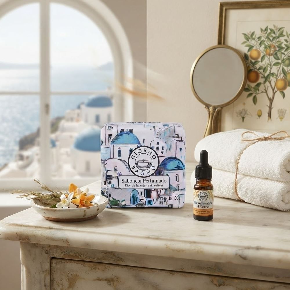 Sabonete Perfumado Giorno Bagno - Flor De Laranjeira e Vetiver