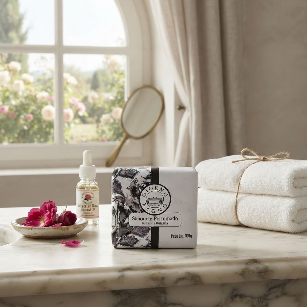 Sabonete Perfumado Giorno Bagno - Rosas Da Bulgaria