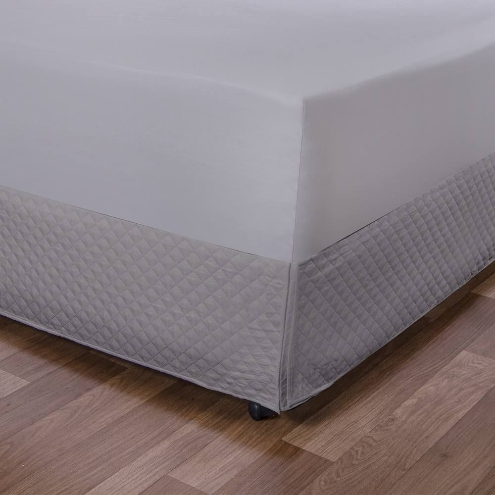 Saia Box Queen Matelassê Veste Fácil Havan Casa - Cinza