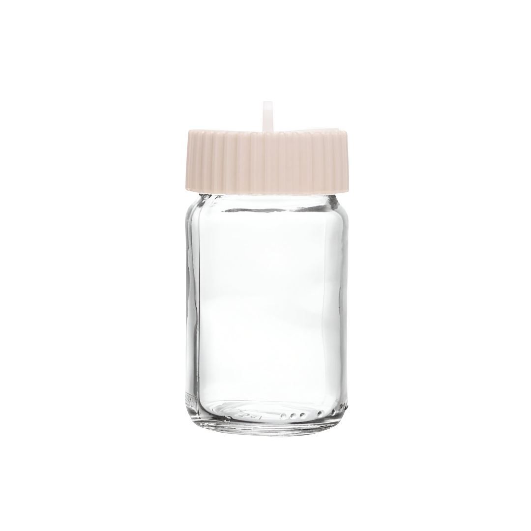 Saleiro Com Tampa Rotativa Siena Lyor 100Ml  - Bege