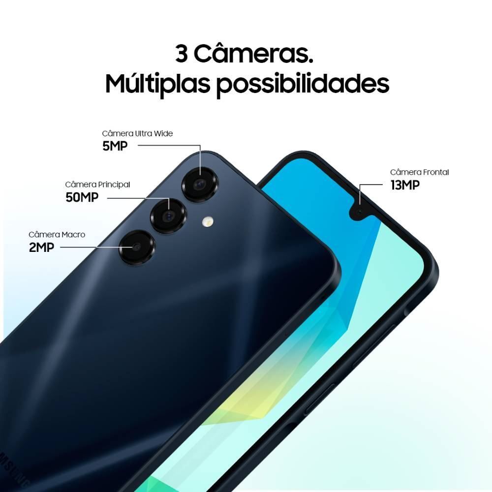 Samsung Galaxy A16 5G 128Gb Tela 6.7 50Mp Nfc Ip54 5000Mah - Azul Escuro