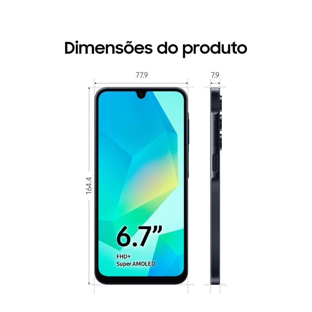Samsung Galaxy A16 5G 128Gb Tela 6.7 50Mp Nfc Ip54 5000Mah - Azul Escuro