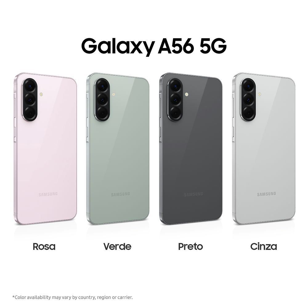 Samsung Galaxy A56 5G, 256 Gb, 8 Gb, Câmera Tripla - CINZA