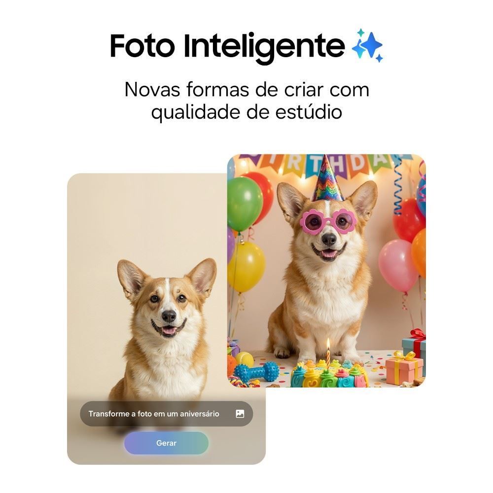 Celular Samsung Galaxy S26 256Gb 12Gb Câmera Tripla Tela 6.3" - Branco
