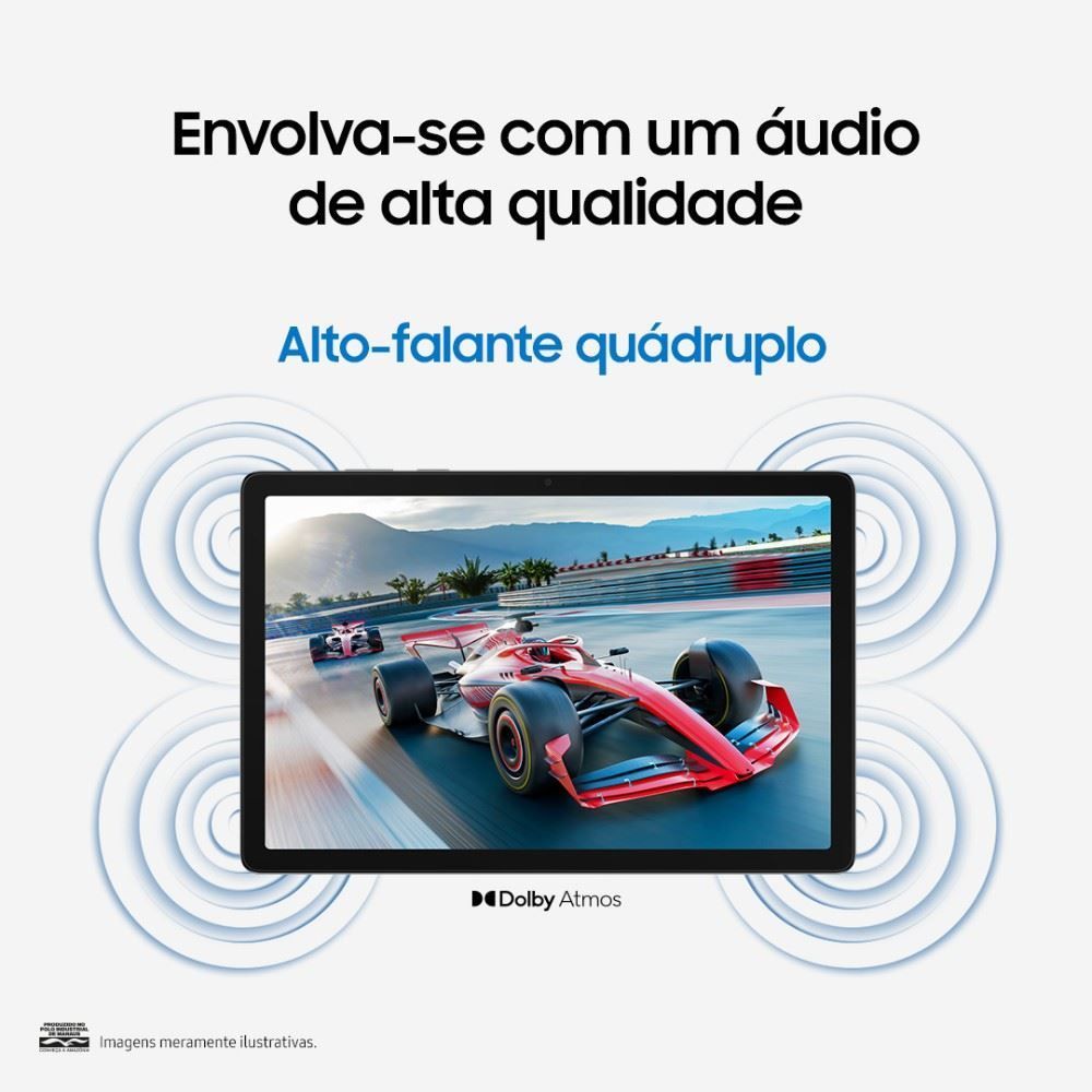 Tablet Samsung Galaxy Tab A11+ 128Gb 6Gb Ram Tela 11" - Cinza