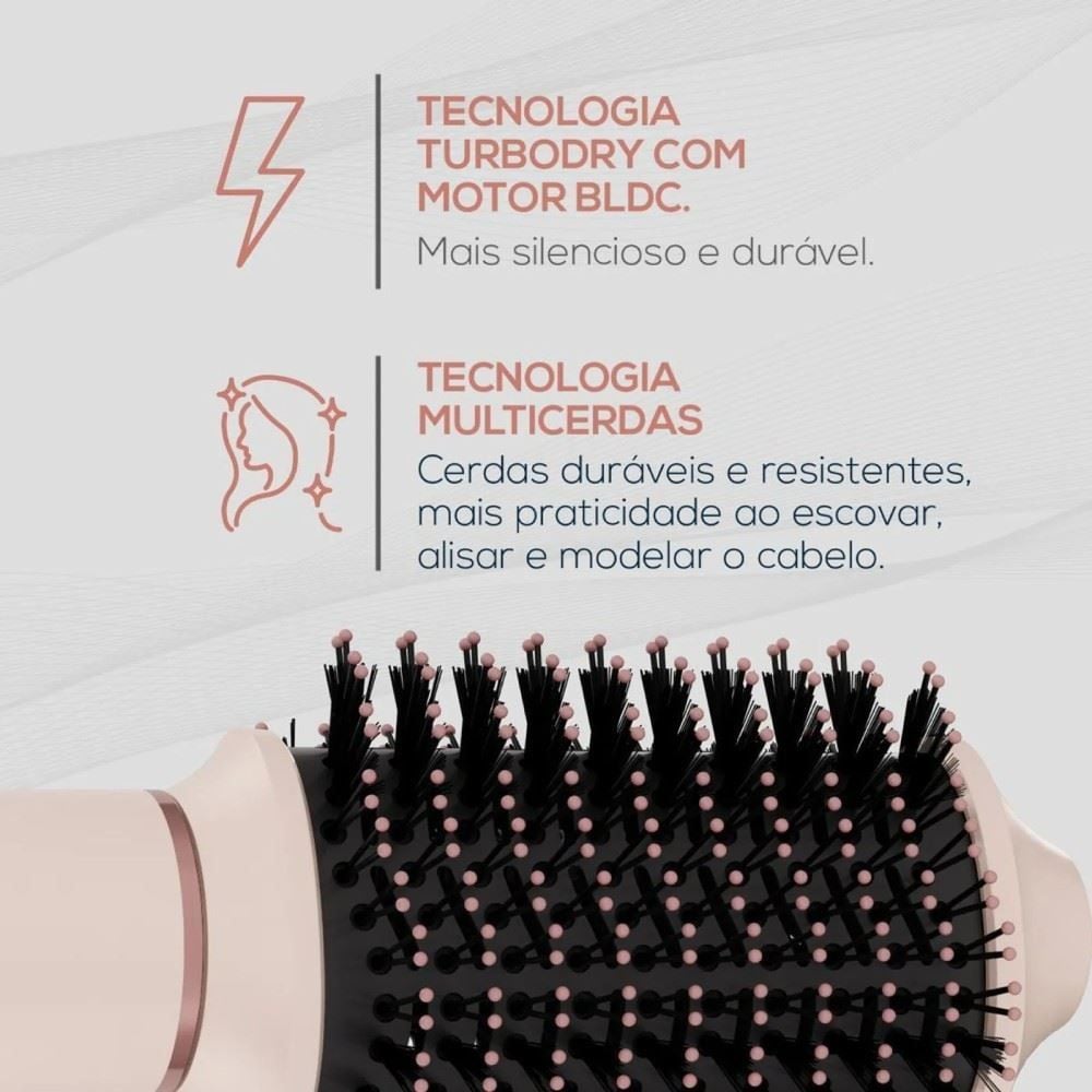 Secador de Cabelo Britânia 5 em 1 Motor BLDC 1450W BSD15A