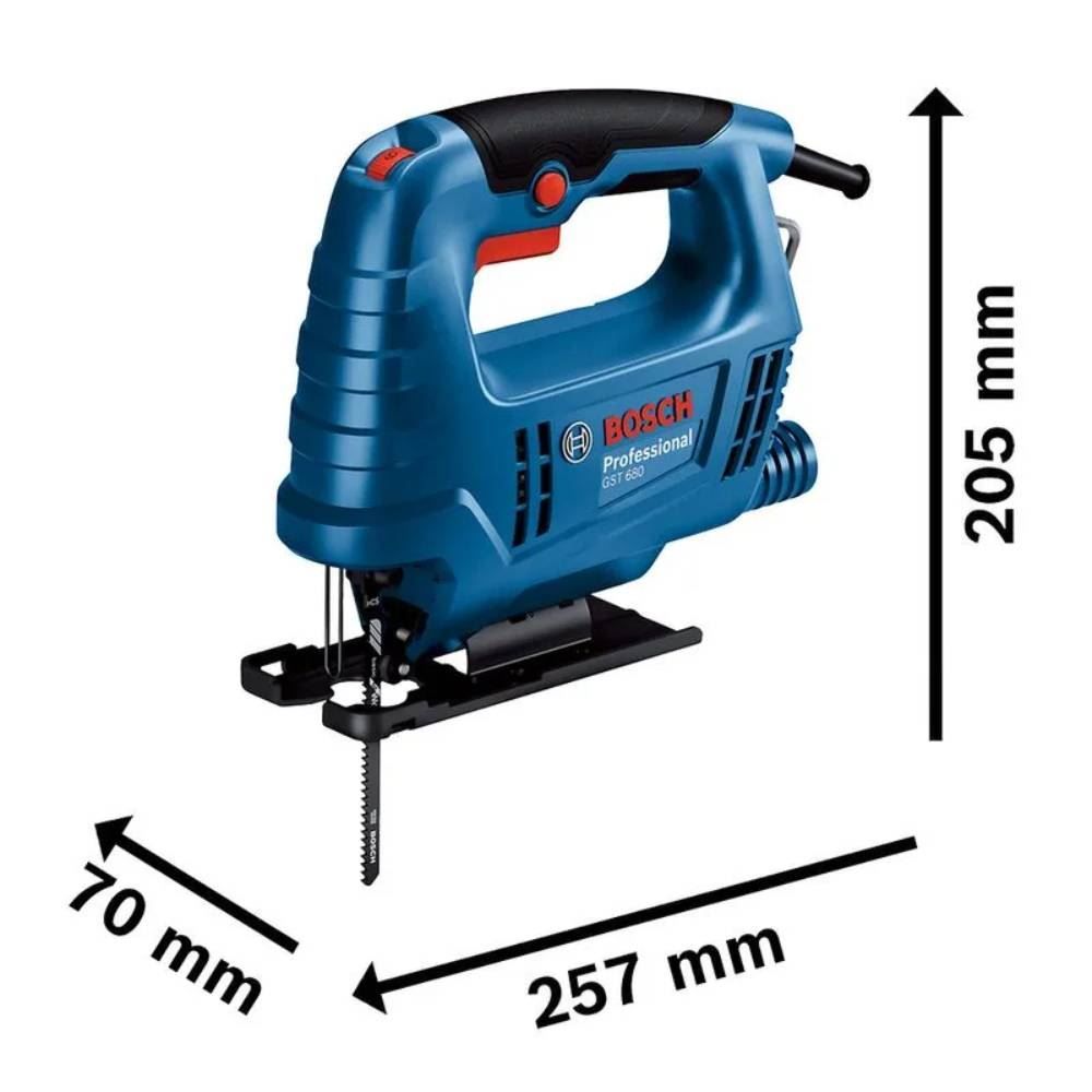 Serra Tico-Tico Bosch 500W Com 1 Lâmina GST 680