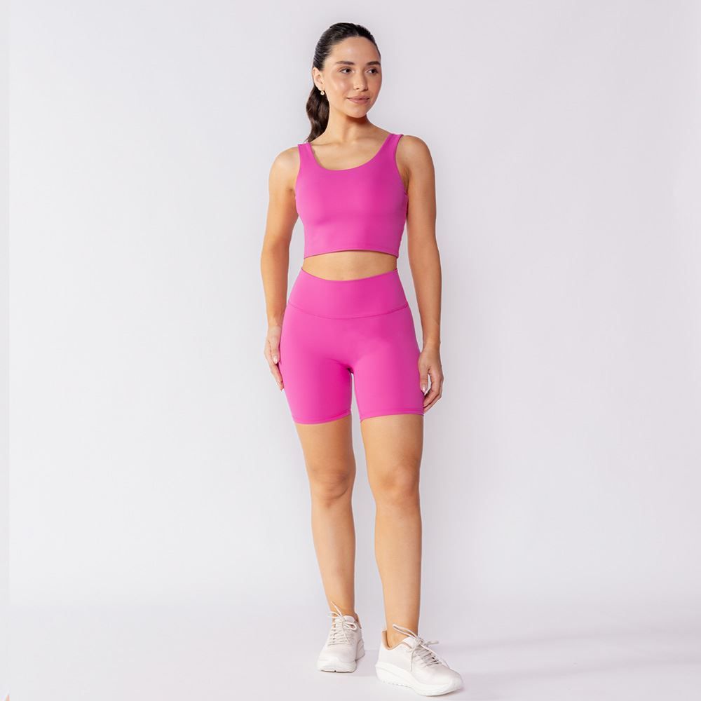 Short Fitness Feminino Com Cós Duplo Scream