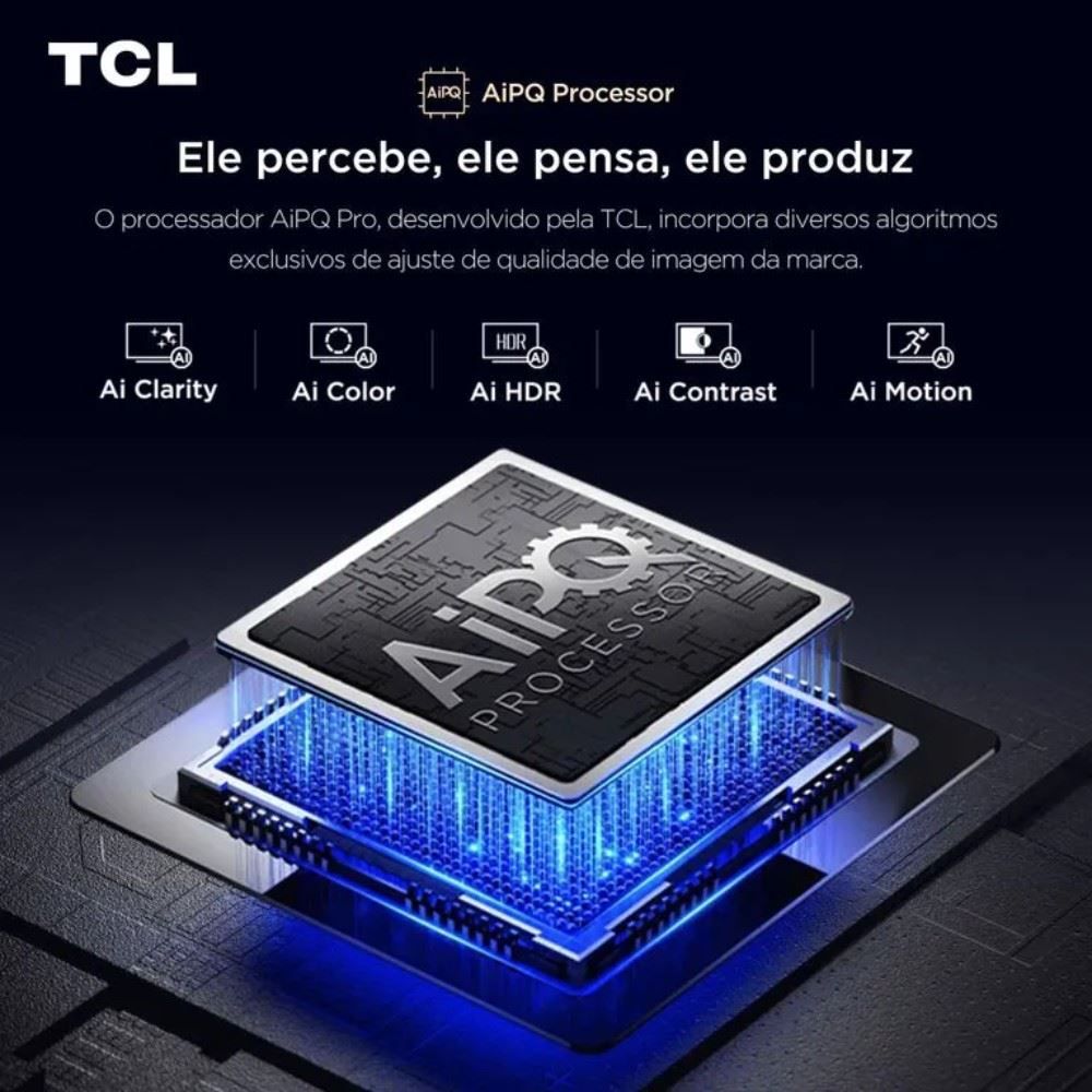 Smart Tv 55'' Tcl Qled 4K 55P7k Google Tv Wi-Fi Dual Band