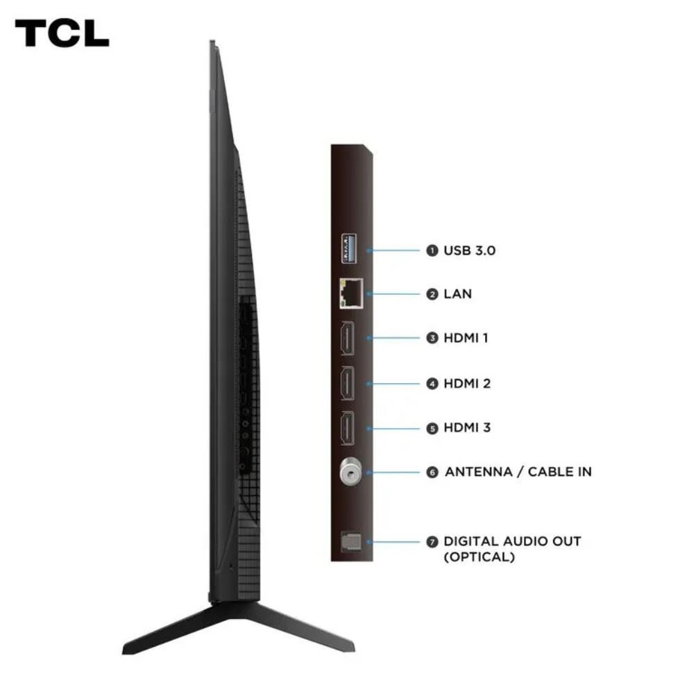 Smart Tv 55'' Tcl Qled 4K 55P7k Google Tv Wi-Fi Dual Band
