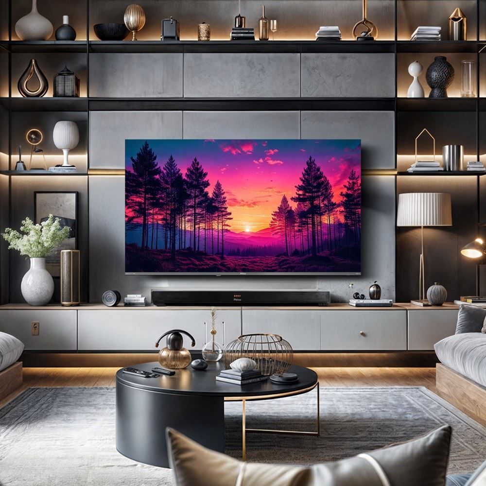 Smart Tv 60" Philco 4K Roku Borda Infinita Dolby Audio P60cra