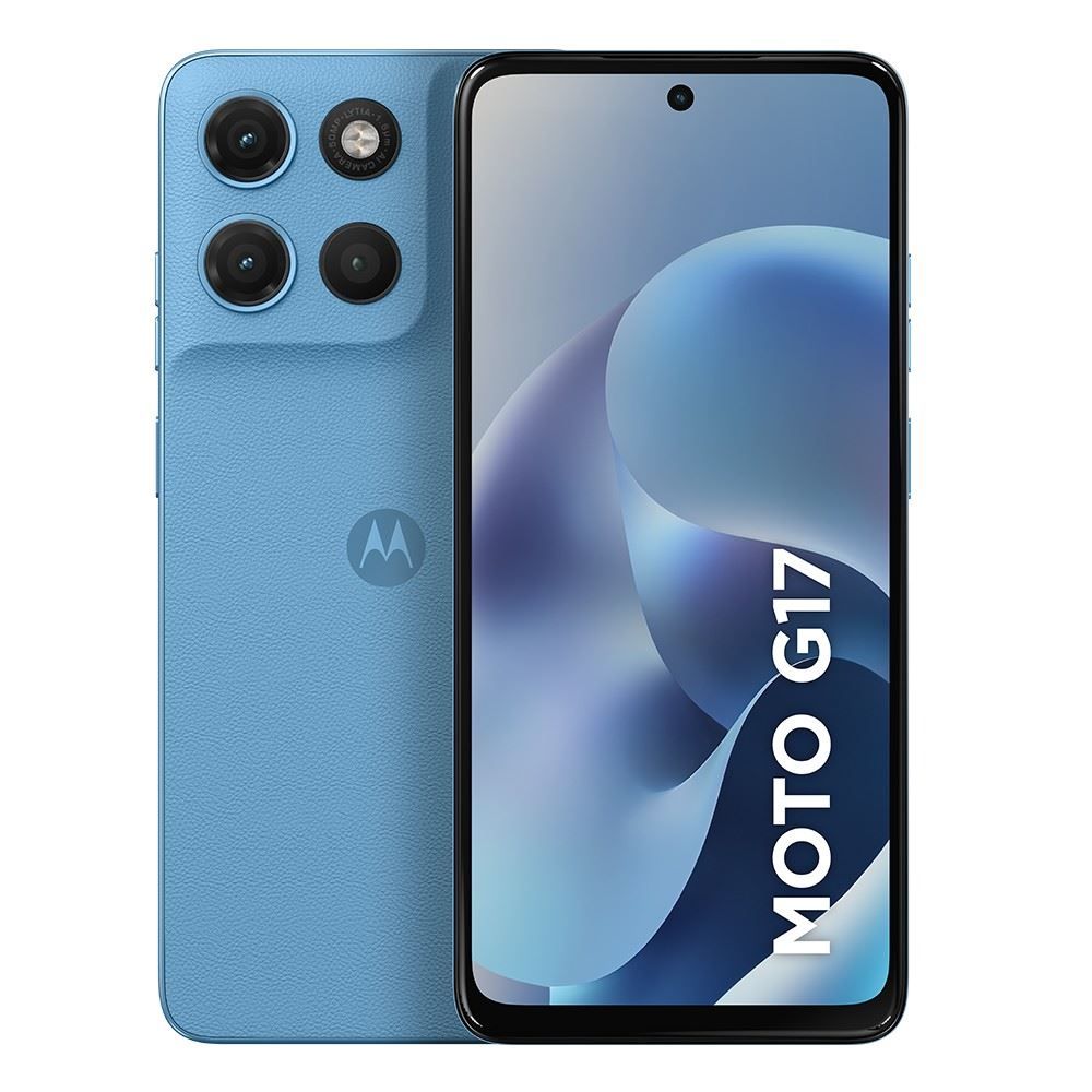 Celular Smartphone Motorola Moto G17 4G 256Gb 4Gb - Azul