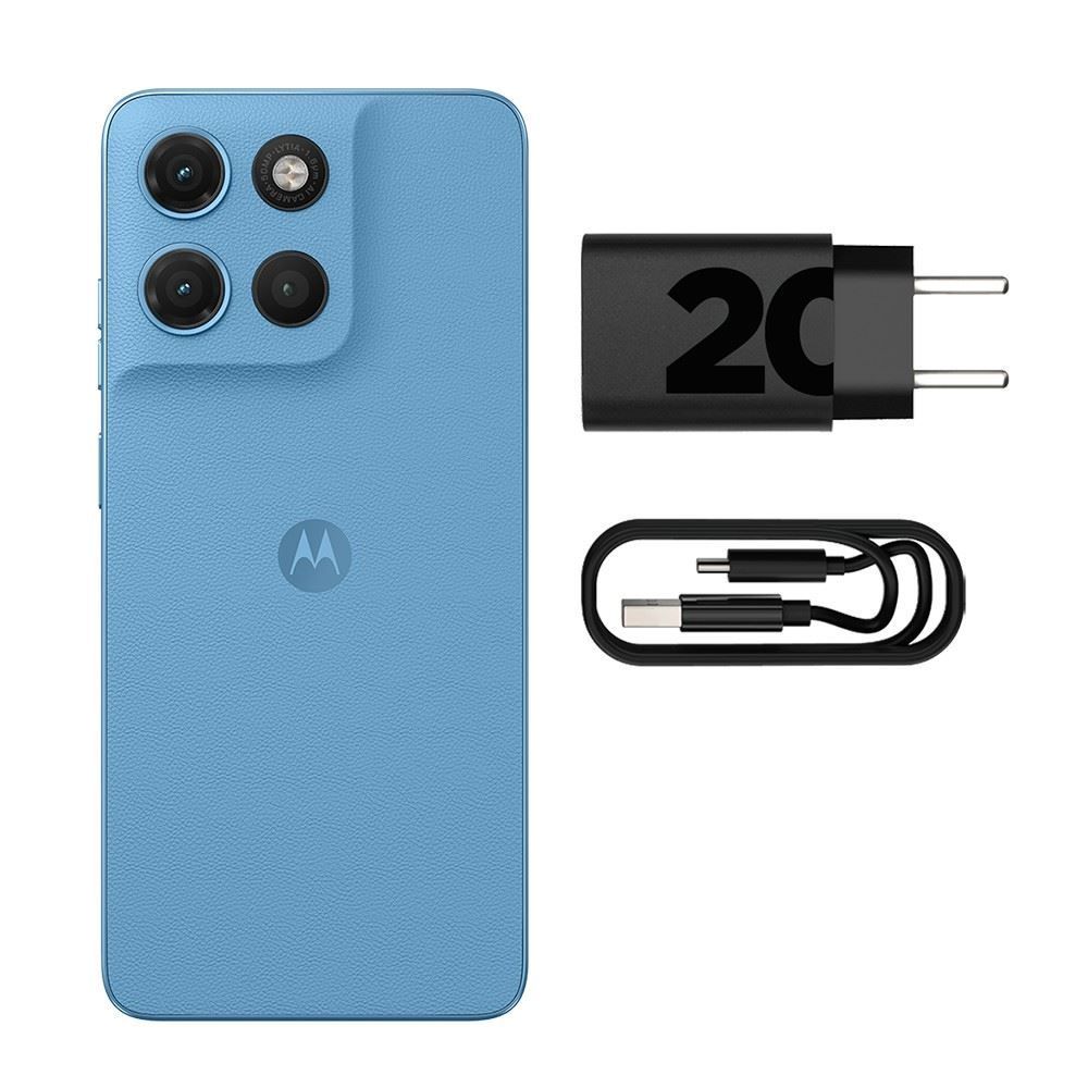 Celular Smartphone Motorola Moto G17 4G 256Gb 4Gb - Azul