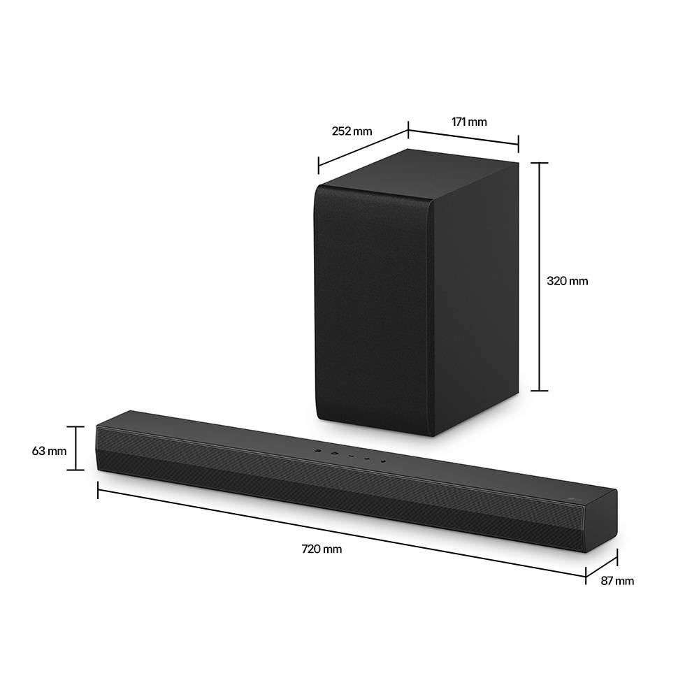 Soundbar Lg S40t 300W Rms 2.1 Canais Bluetooth 5.3 Hdmi Ai Sound Pro