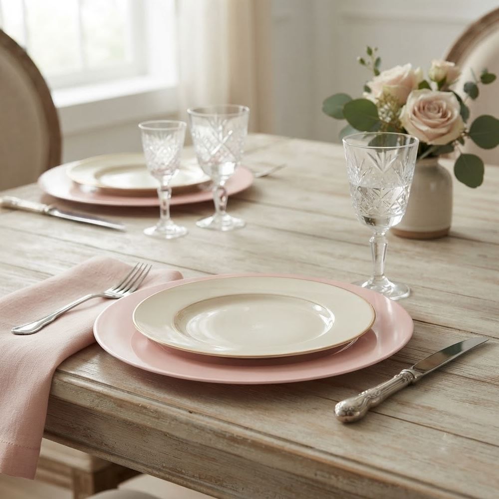 Sousplat Basic Havan - Rose