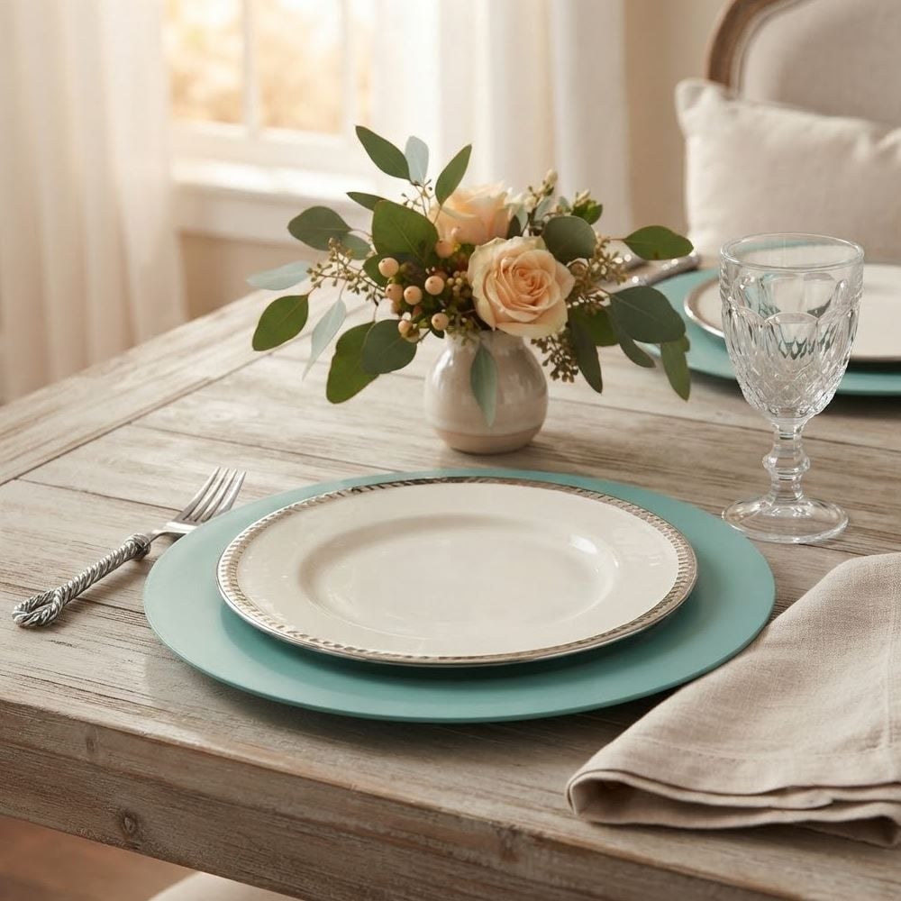Sousplat Basic Havan - Matte Neo Mint