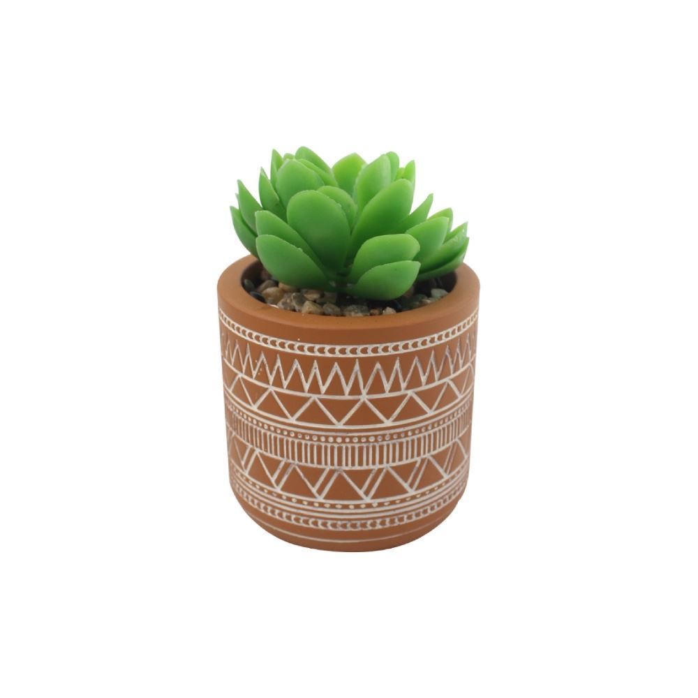 Suculenta Artificial com Vaso Cimento Havan Casa 10,5Cm - Sortido