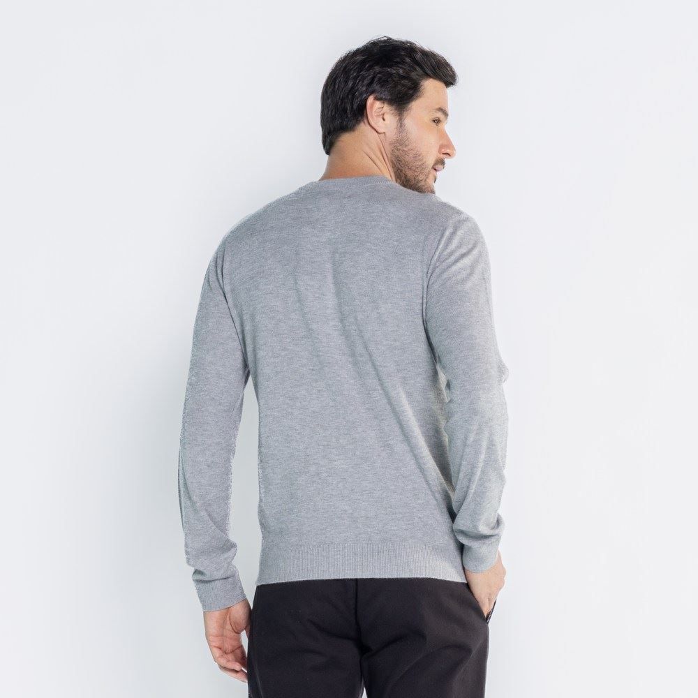 Suéter Masculino De Tricot Gola Redonda Marc Alain 