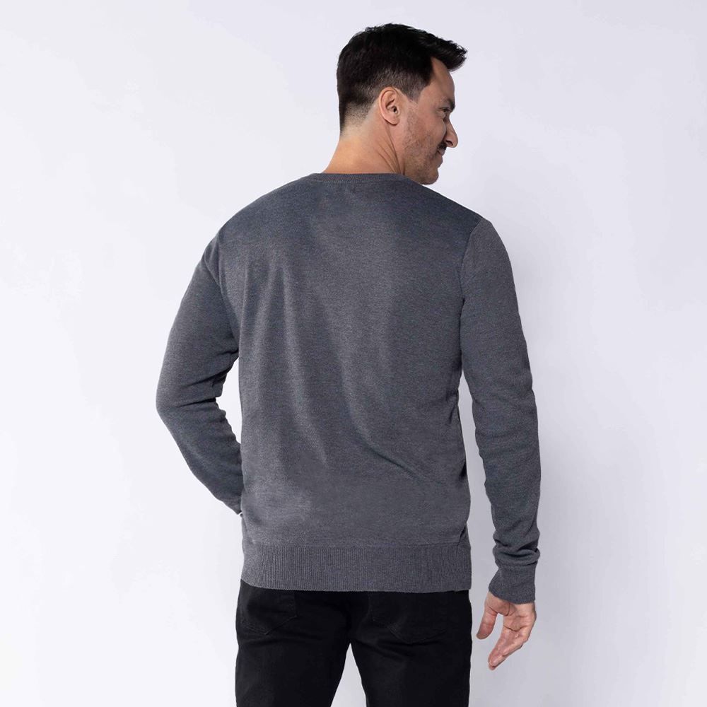 Suéter Masculino De Tricot Gola Redonda Marc Alain