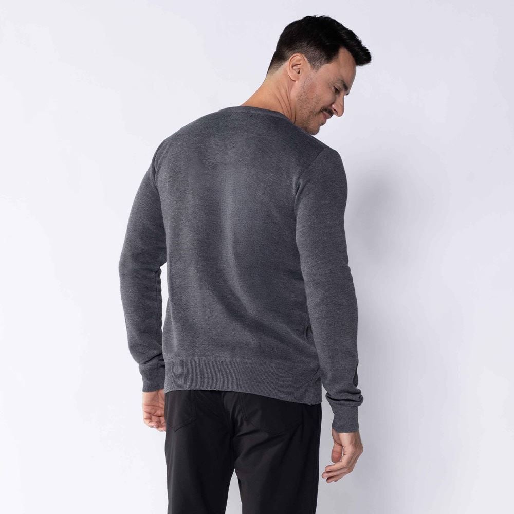 Suéter Masculino De Tricot Gola V Marc Alain
