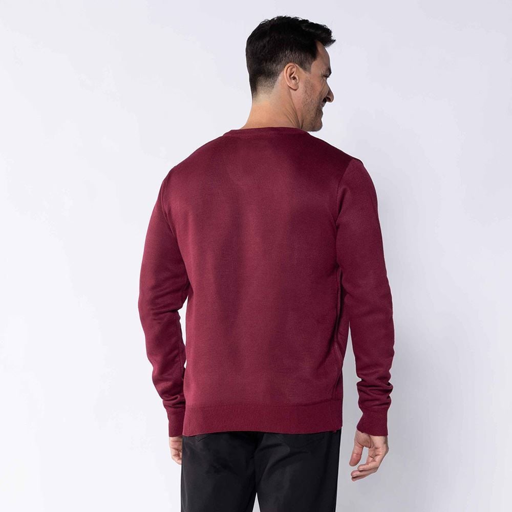 Suéter Masculino De Tricot Gola V Marc Alain
