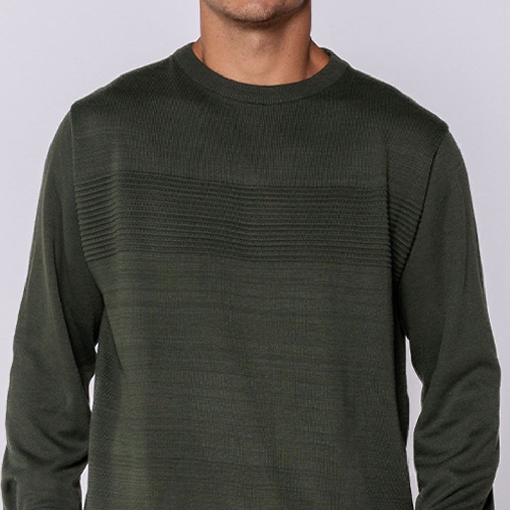 Suéter Masculino Em Tricot Com Textura Thing