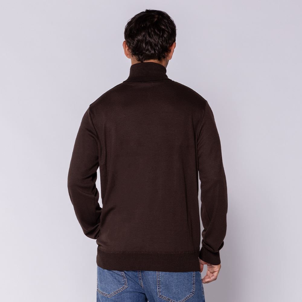 Suéter Masculino Gola Alta Em Tricot Thing