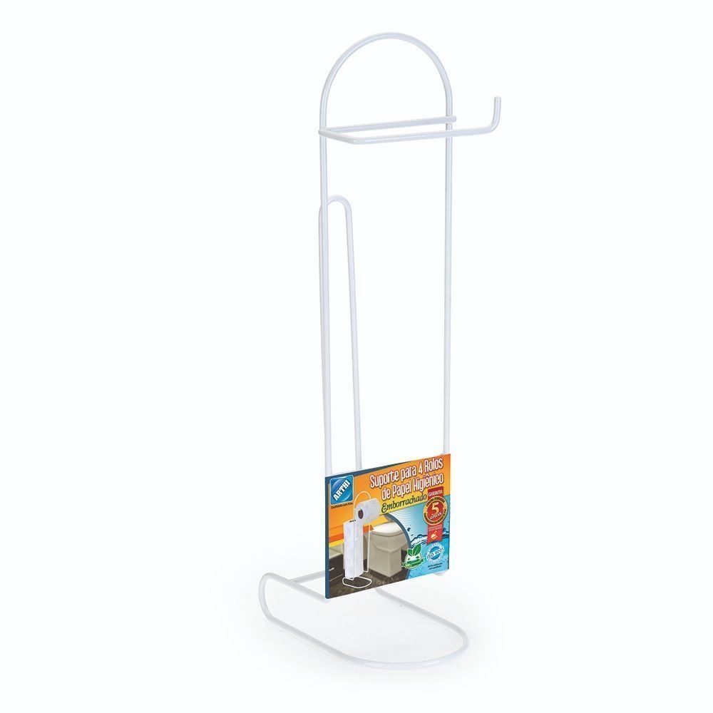 Suporte Para 4 Rolos De Papel Higiênico Arthi - Branco