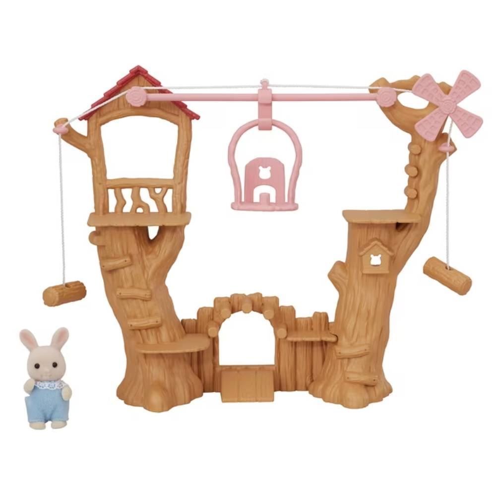 Sylvanian Families Parquinho Nas Árvores Do Bebê Coelho De Leite Epoch - 5452