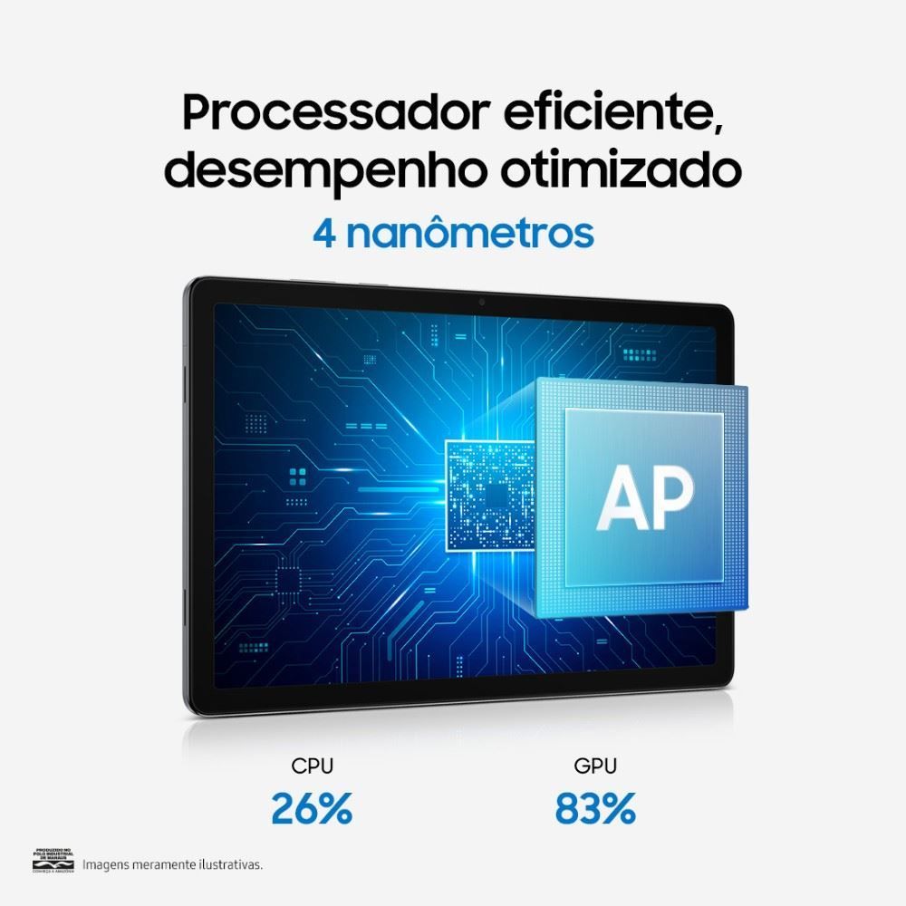 Tablet Samsung Galaxy Tab A11+ 128Gb 6Gb Ram 5G Tela de 11"  - Cinza