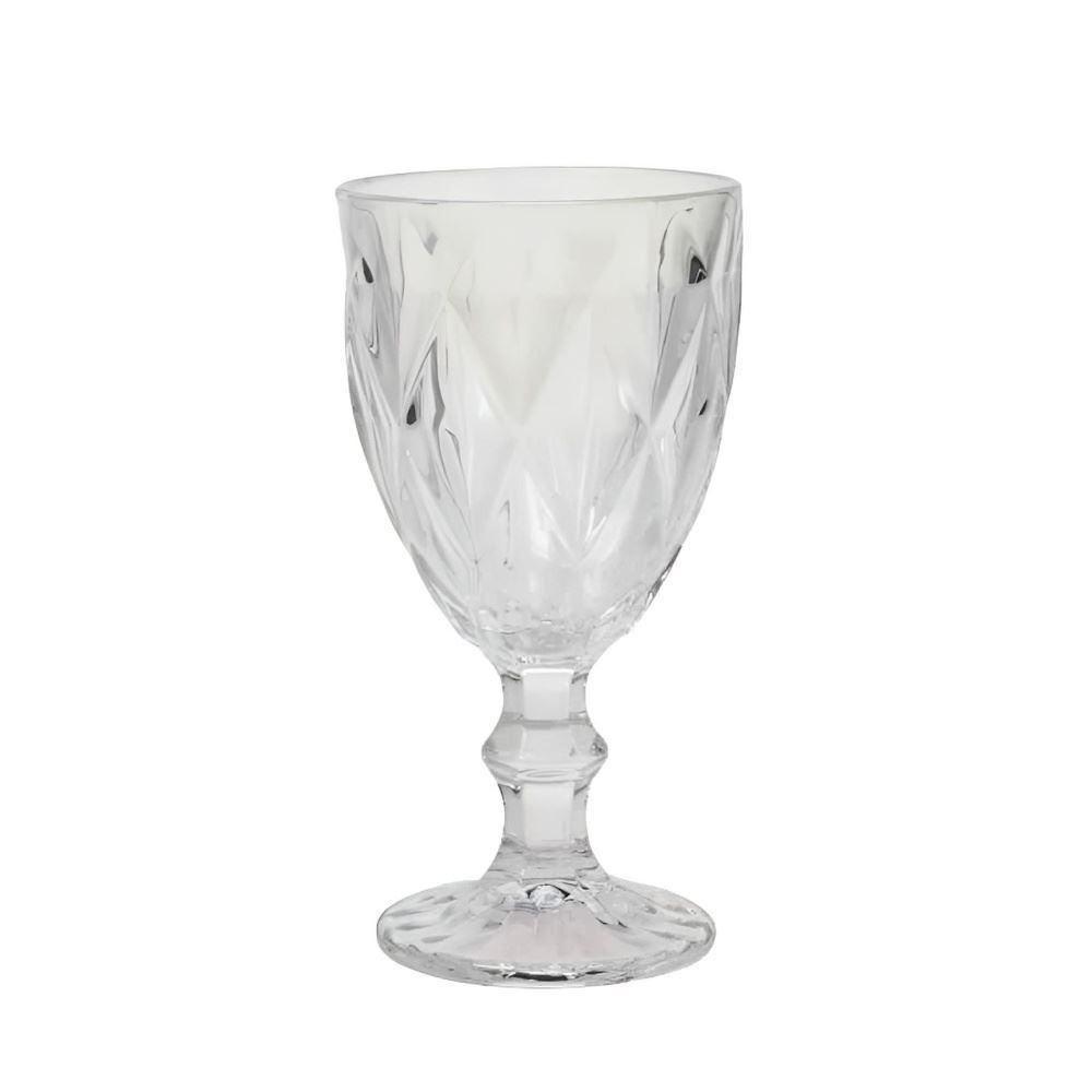 Taça de Àgua Bico de Jaca Diamond Havan Casa 325Ml - Transparente