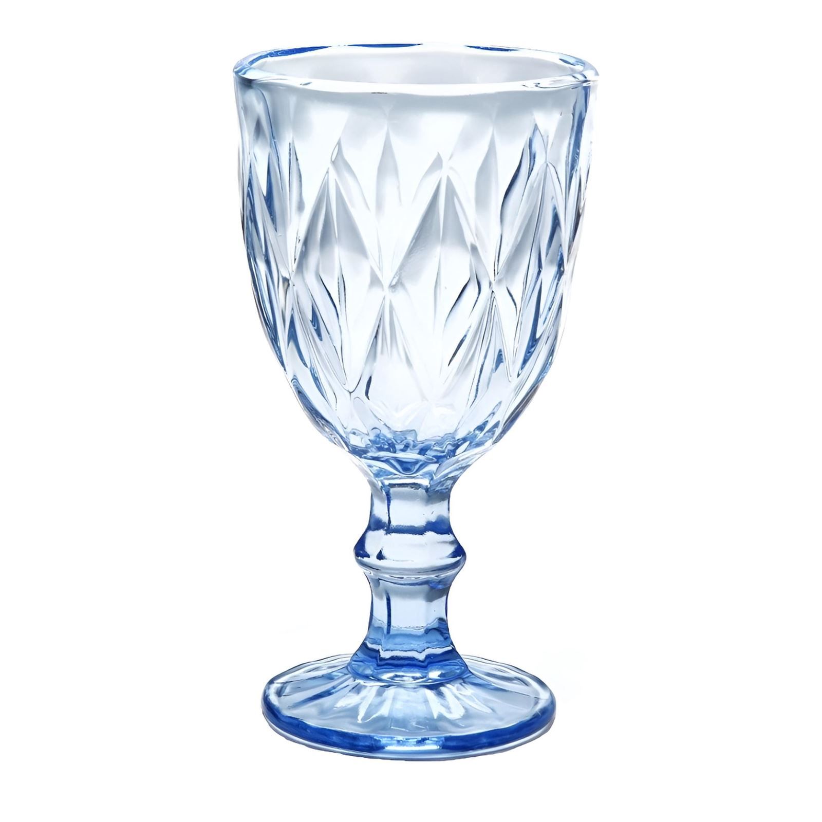 Taça de Água Bico de Jaca Diamante Havan Casa 320Ml - Azul Claro