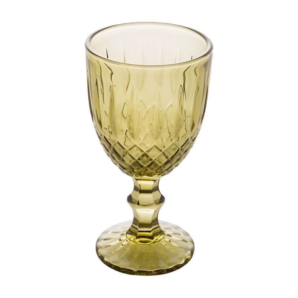 Taça De Vidro Greek Wolff 345 Ml - Verde