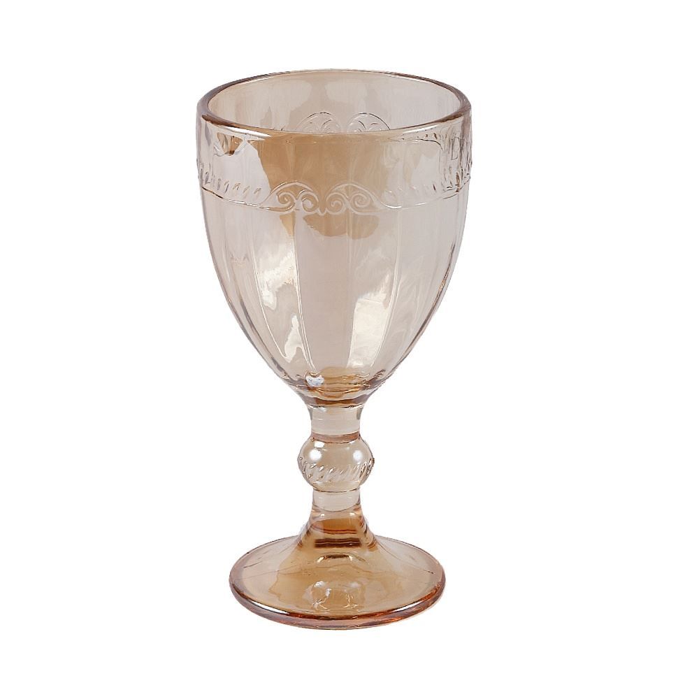 Taça de Água Imperial Metalizado 320Ml Lyor - Âmbar