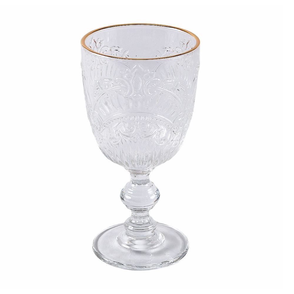 Taça de Água Viena Havan Casa Filete Dourado - 350Ml