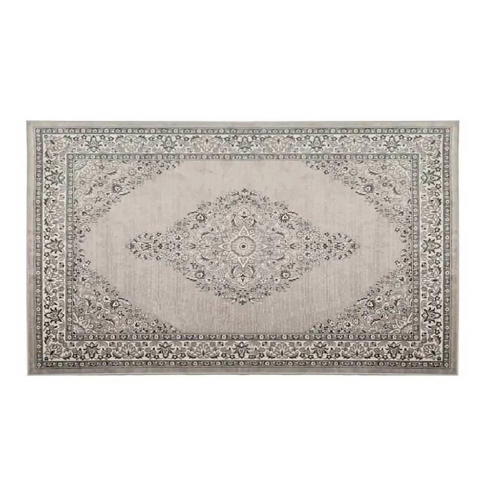 Tapete para Quarto e Sala 60Cmx1,00M Belga Havan Casa - Moldura Cinza