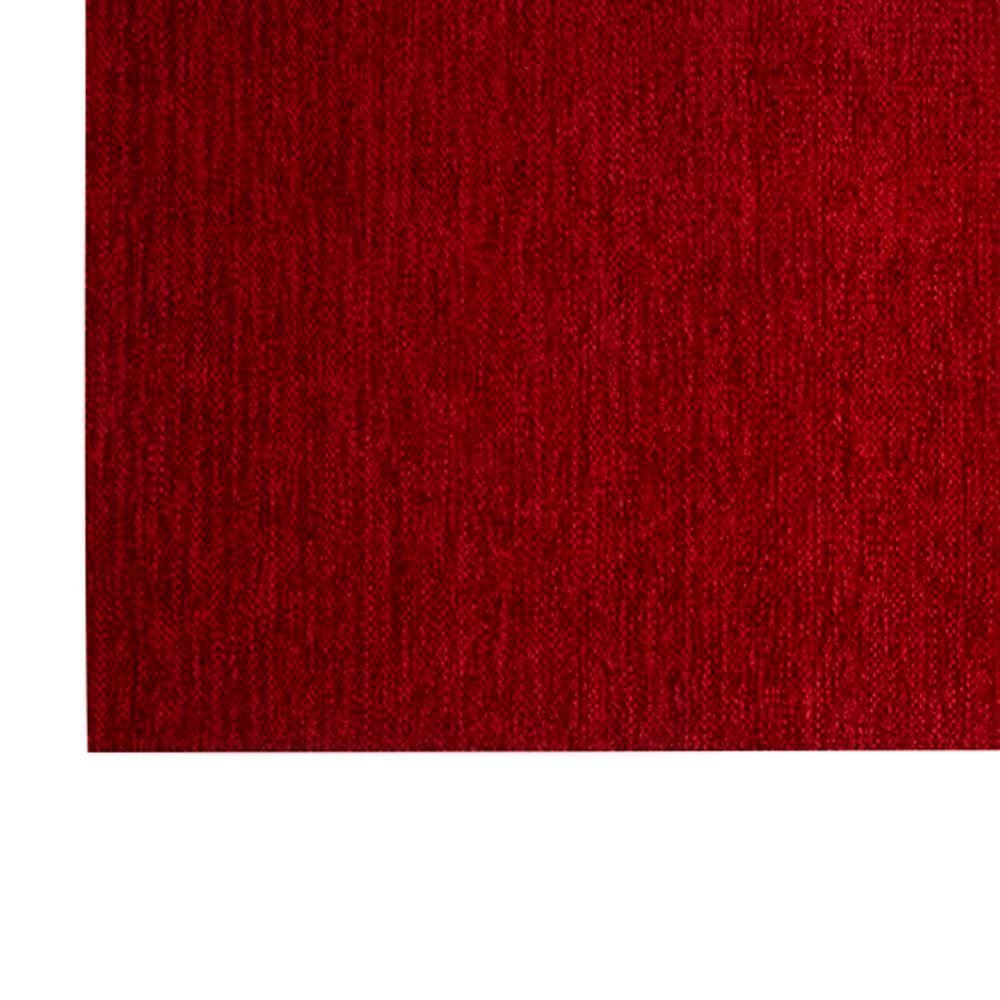 Tapete Chenile 1,20X1,60M Quarto E Sala Havan - Vermelho